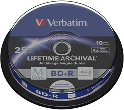 Verbatim | BD-R | M-DISC | Printable | 25 GB | 10 Stuks