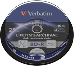 Verbatim | BD-R | M-DISC | Printable | 25 GB | 10 Stuks