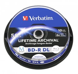 Verbatim | BD-R DL | M-DISC | Printable | 50 GB | 10 stuks