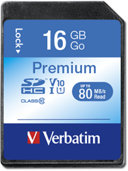 Verbatim | SDHC | 16 GB | UHS-I