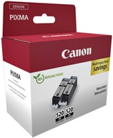 PGI-520 | 2x Zwart | Origineel | Cartridges voor Canon-2