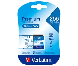Verbatim | SDXC | 256 GB | 90 MB/s | Premium