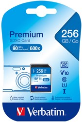Verbatim | SDXC | 256 GB | 90 MB/s | Premium