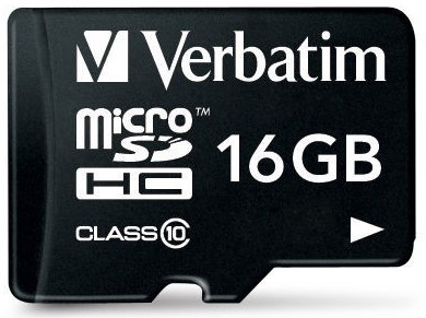 Verbatim | MicroSDHC | 16 GB | 80 MB/s | Premium