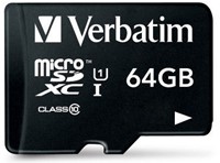 Verbatim | MicroSDXC | 64 GB | 90 MB/s | Premium