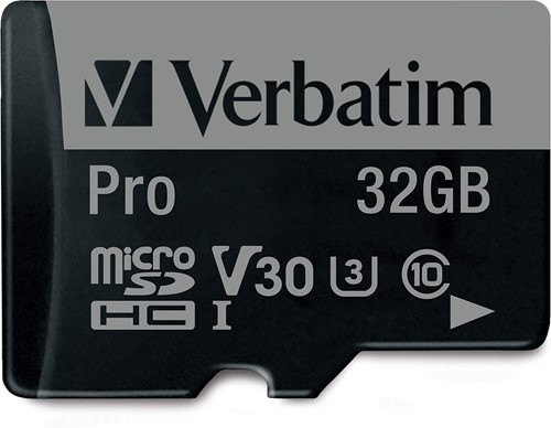 Verbatim | MicroSDHC | 32 GB | UHS-I | U3 | incl. SD-Adapter