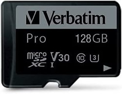 Verbatim | MicroSDXC | 128 GB | UHS-I | U3 | incl. SD-Adapter