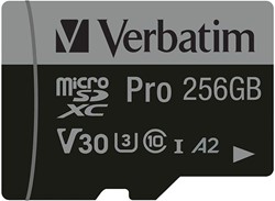 Verbatim | MicroSDXC | 256 GB | UHS-I | U3 | incl. SD-Adapter
