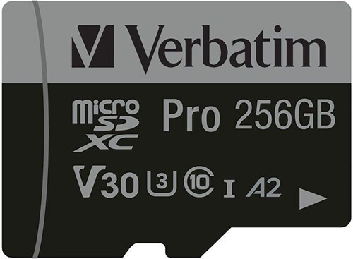Verbatim | MicroSDXC | 256 GB | UHS-I | U3 | incl. SD-Adapter
