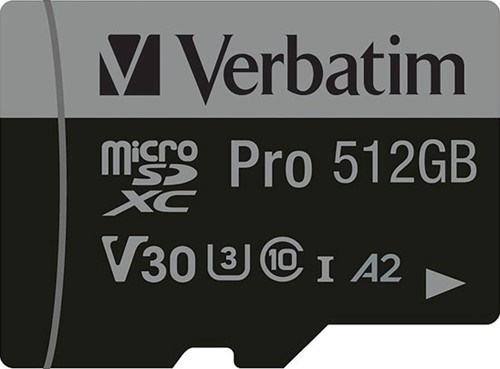 Verbatim | MicroSDXC | 512 GB | UHS-I | U3 | incl. SD-Adapter
