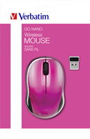 Verbatim | Muis | Draadloos | Optisch | 2 Knops | USB | Roze-3
