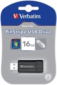 Verbatim | USB Stick | 16 GB | USB 2.0 | Pinstripe