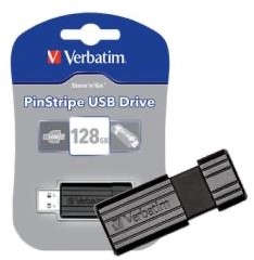 Verbatim | USB Stick | 128 GB | USB 2.0 | Pinstripe