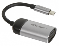 Verbatim | Docking | Adapter | USB-C | VGA | Space Gray