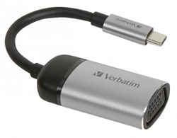 Verbatim | Docking | Adapter | USB-C | VGA | Space Gray