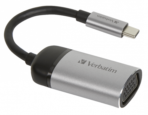 Verbatim | Docking | Adapter | USB-C | VGA | Space Gray
