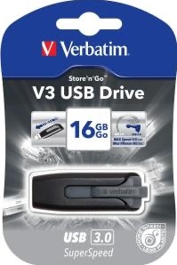 Verbatim | USB Stick | 16 GB | USB 3.0 | V3 | Store 'n' Go