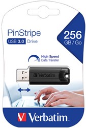 Verbatim | USB Stick | 256 GB | USB 3.2 | Gen 1 | Pinstripe