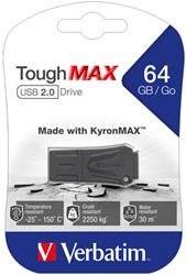 Verbatim | USB Stick | 64 GB | USB 2.0 | ToughMAX
