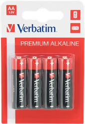 Verbatim | Batterijen | Alkaline | Premium | AA | 4 Stuks