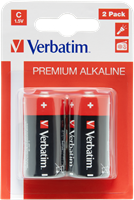 Verbatim | Batterijen | Alkaline | Premium | C | 2 Stuks