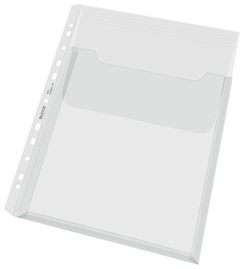 Harmonica showtas Leitz Premium met bovenklep copy safe PP A4  glashelder 5 stuks