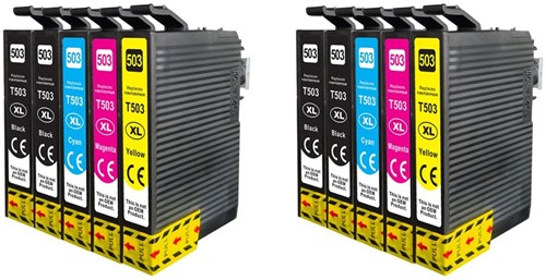 503 XL | 10 Pack | Huismerk | Cartridges voor Epson