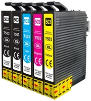 503 XL | 5 Pack | Huismerk | Cartridges voor Epson