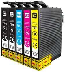 503 XL | 5 Pack | Huismerk | Cartridges voor Epson
