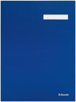Vloeiboek Esselte karton 20 tabbladen blauw