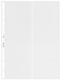 Showtas Leitz Premium voor visitekaartjes copy safe PP A4 glashelder 10 stuks