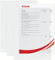 Insteekmap L-model Esselte standaard copy safe PP A4 transparant 100 stuks-1
