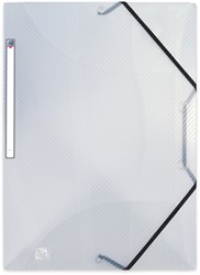 Elastomap Oxford Hawai A4 15mm 3 kleppen PP transparant