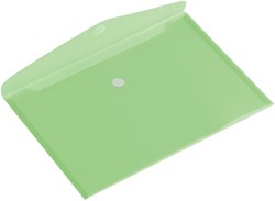 Enveloptas Europel A5 250x180mm dwars transparant groen