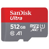 Sandisk | Ultra | MicroSDXC | 512 GB | UHS-1 | U1 | A1 | Full HD