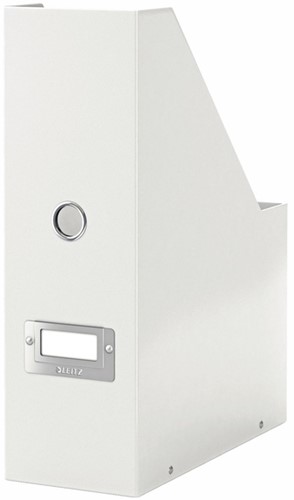 Tijdschriftencassette Leitz WOW click & store gerecycled karton wit-2