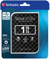 Verbatim | Harddisk | Extern | 2 TB | USB 3.0 | 2.5 Inch | Portable | Zwart