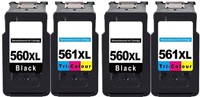 PG-560 XL | CL-561 XL | 4 Pack | Huismerk Cartridges voor Canon