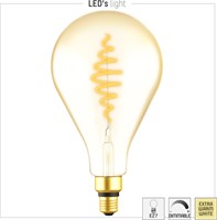 Led's Light  LED Filament Lamp -  PS160 E27 7W 470lm 1800K 330° Goud - Dimbaar