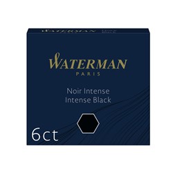 Inktpatroon Waterman internationaal zwart pak à 6 stuks