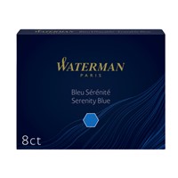 Inktpatroon Waterman nr 23 lang blauw pak à 8 stuks