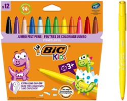 Kleurstiften BicKids Visacolor XL Ecolutions assorti etui á 12 stuks