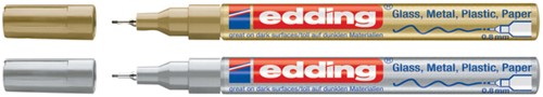 Paintmarker edding 780 op oliebasis 0.8mm zilver-2