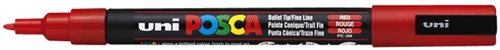 Paintmarker Uni POSCA PC3M fijn rood