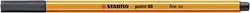 Fineliner STABILO point 88/97 fijn diepkoud grijs