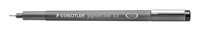 Fineliner Staedtler Pigment 308 zwart 0.3mm