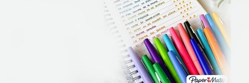 Fineliner Paper Mate Flair Original medium blauw valuepack à 36 stuks-2