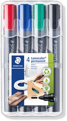 Viltstift Staedtler 356 voor flipover rond 2mm 4 stuks assor