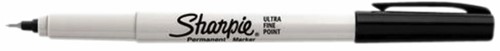 Viltstift Sharpie rond ultra fijn zwart blister à 2 stuks-2