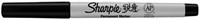 Viltstift Sharpie rond ultra fijn zwart blister à 2 stuks-1